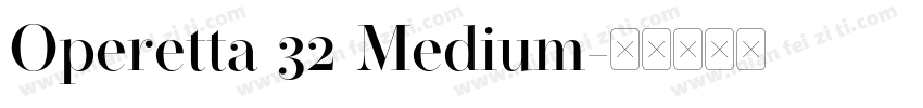Operetta 32 Medium字体转换